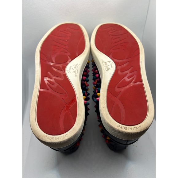 Christian Louboutin Louis Multi Color Streetwear High Top Sneakers Red bottoms - Picture 13 of 16